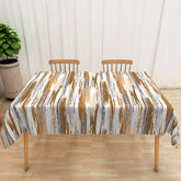 Lofaris Brown and Grey Gradient Glitter Rectangle Tablecloth for Neutral Elegant Modern Party Decor